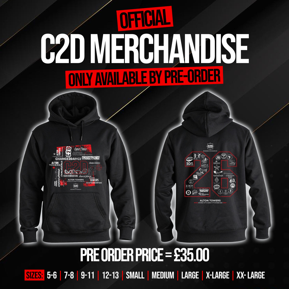 2. C2D 2026 - ALTON TOWERS OFFICIAL HOODY (10th & 11th October)