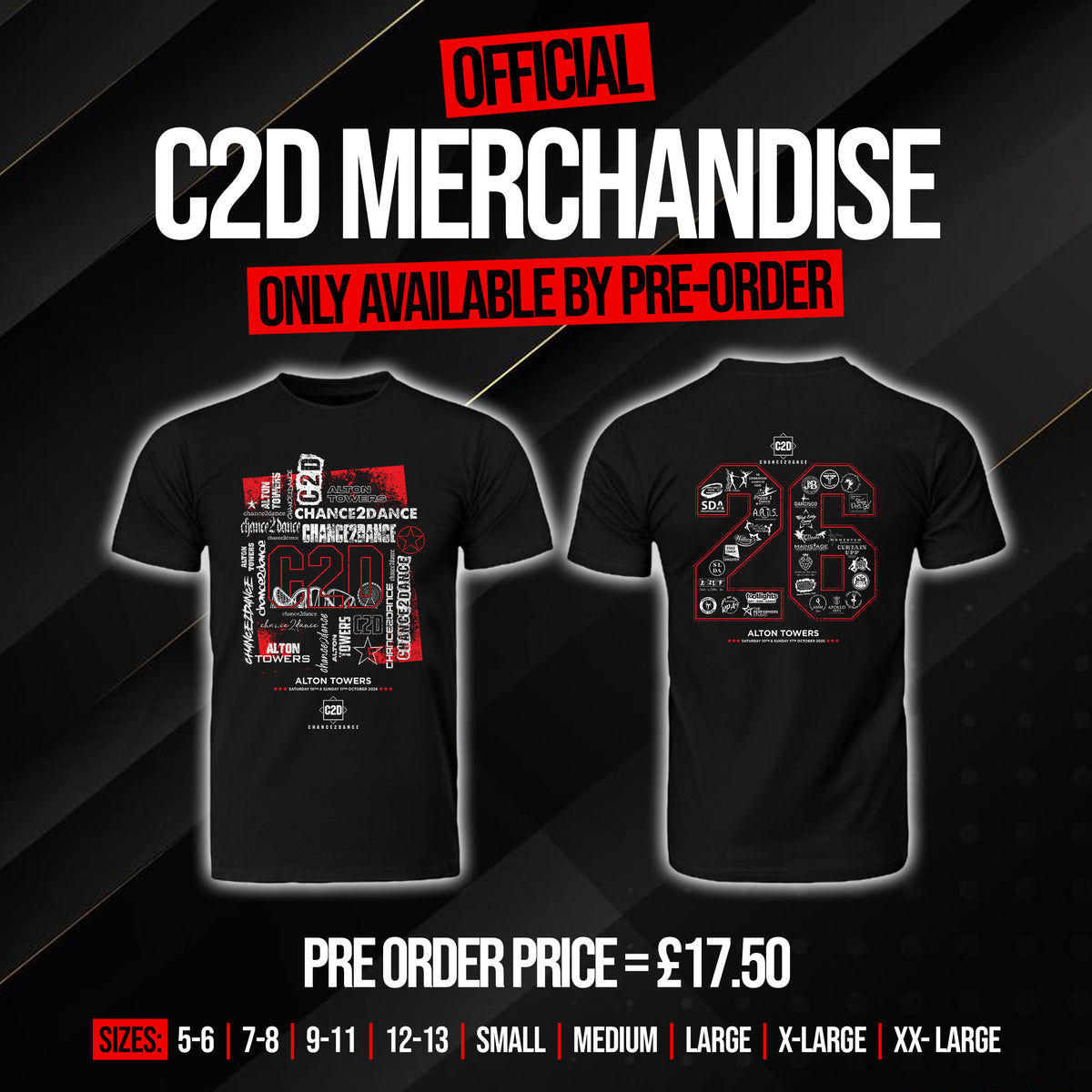 1. C2D 2026 - ALTON TOWERS OFFICIAL T-SHIRT (10th & 11th October)