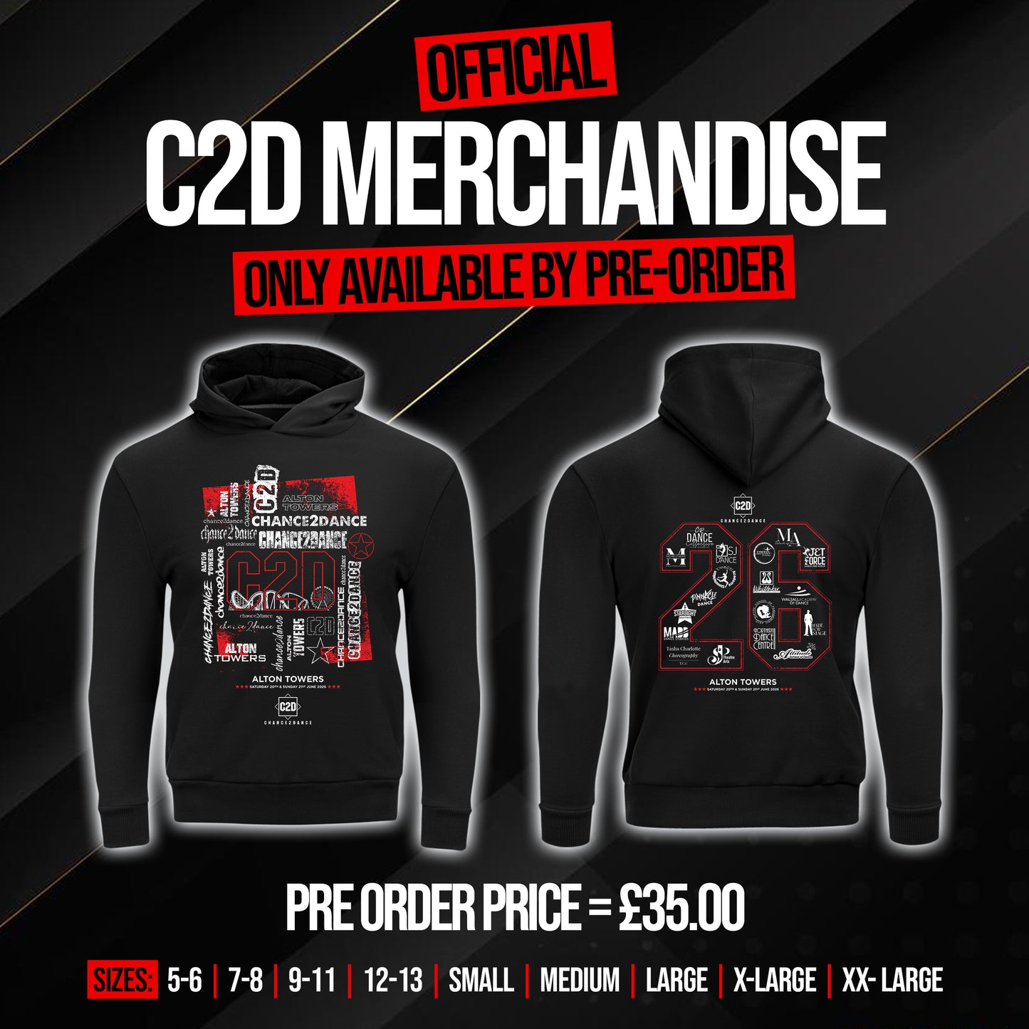 2. C2D 2026 - ALTON TOWERS OFFICIAL HOODY (20th & 21st June)