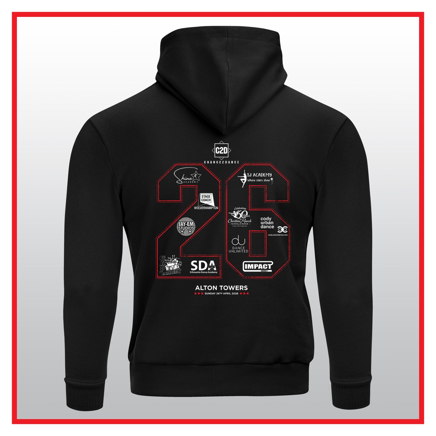 2. C2D 2026 - ALTON TOWERS OFFICIAL HOODY (26th April)