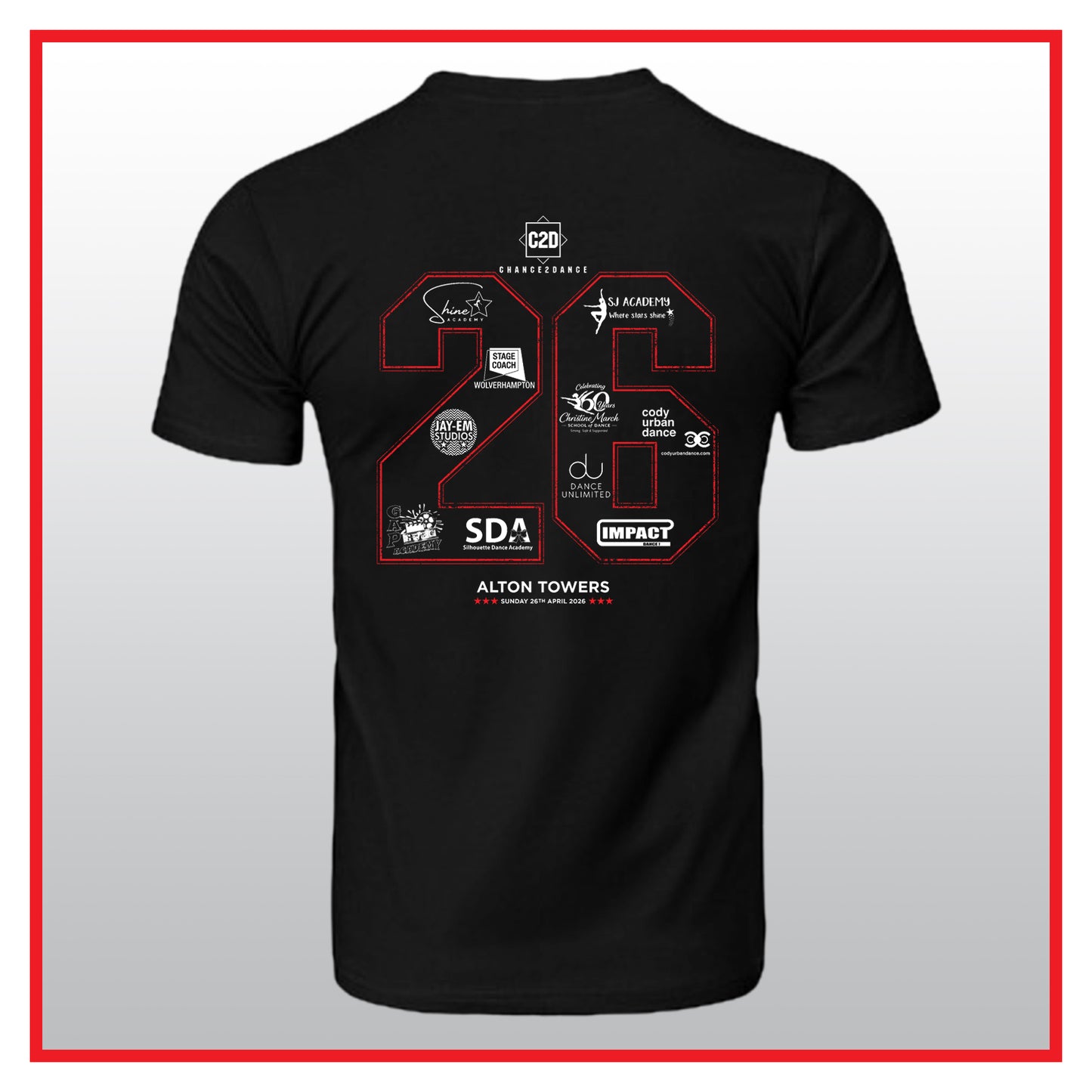 1. C2D 2026 - ALTON TOWERS OFFICIAL T-SHIRT (26th April)