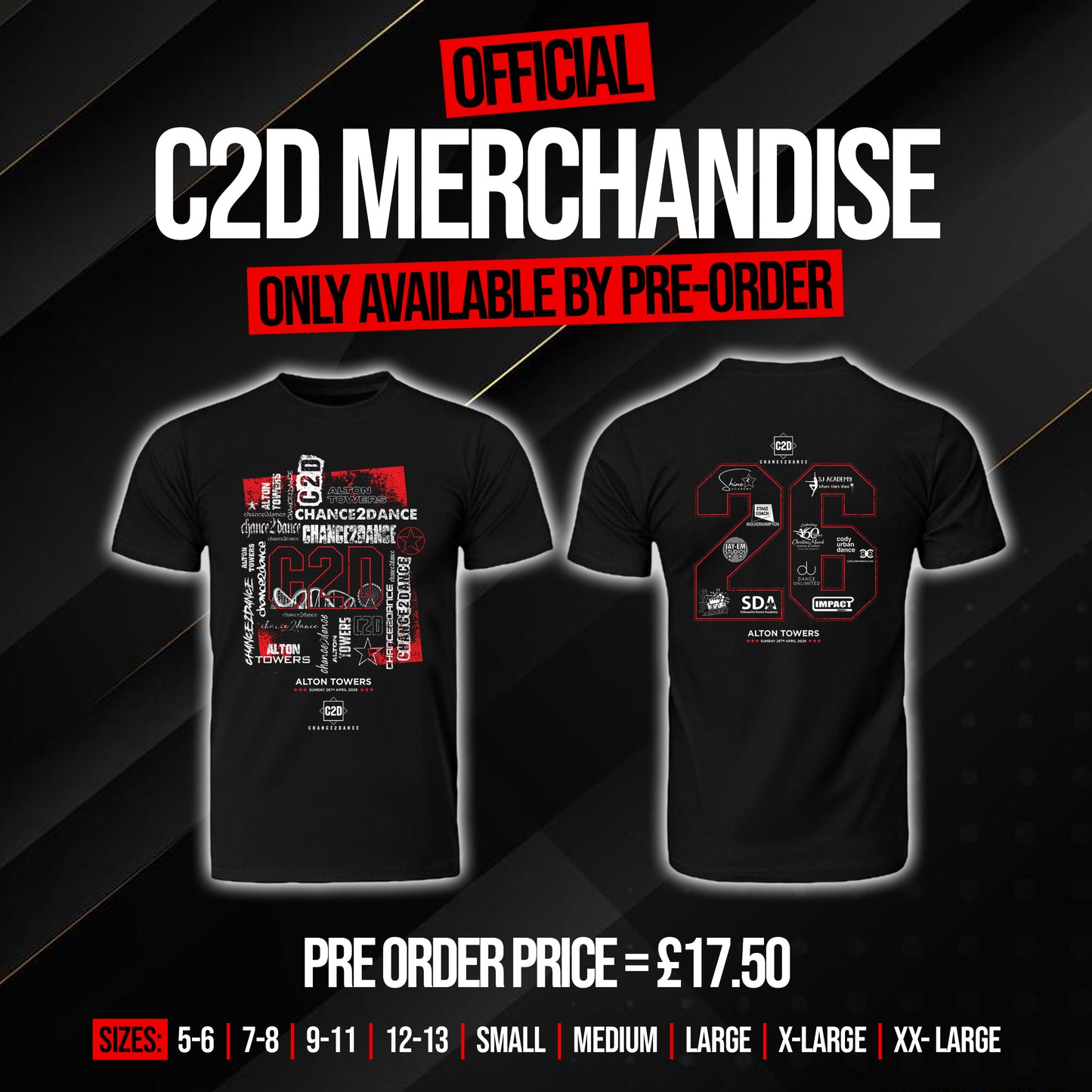 1. C2D 2026 - ALTON TOWERS OFFICIAL T-SHIRT (26th April)