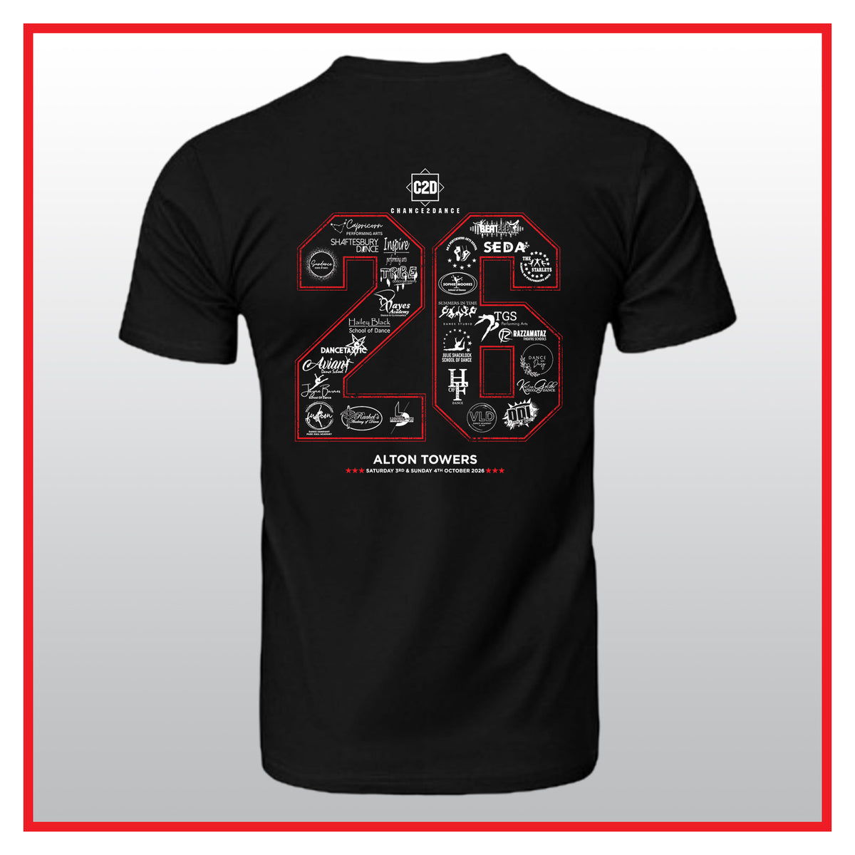1. C2D 2026 - ALTON TOWERS OFFICIAL T-SHIRT (3rd & 4th October)